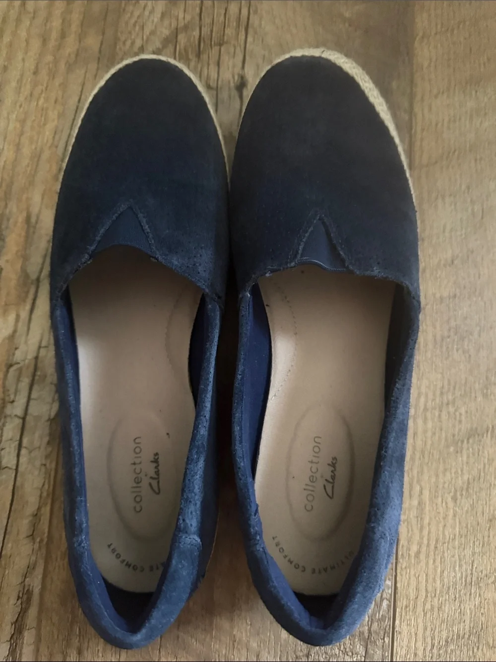 Clarks suede espadrille